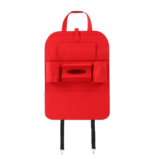 Car storage backseat holder felt covers tidying multi pockets style