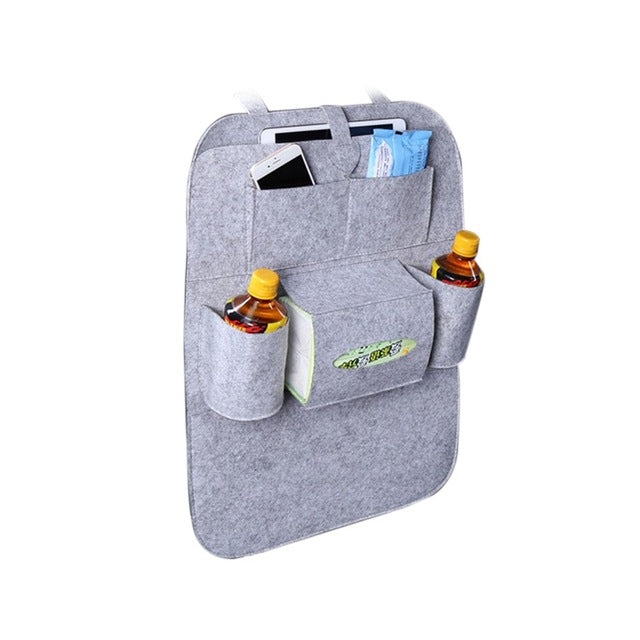 Car storage backseat holder felt covers tidying multi pockets style