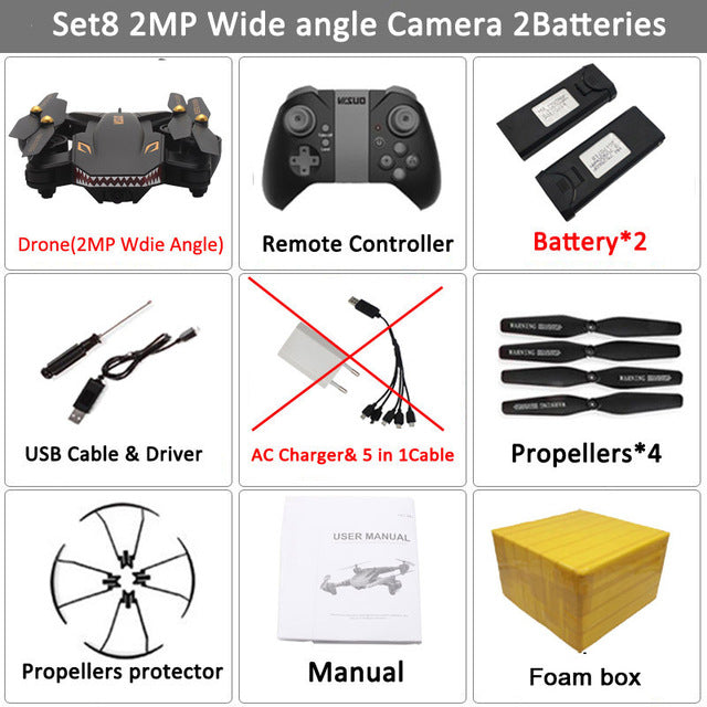 Selfie Drone Camera Helicopter wifi FPV XS809HW Upgraded RC Quadcopter