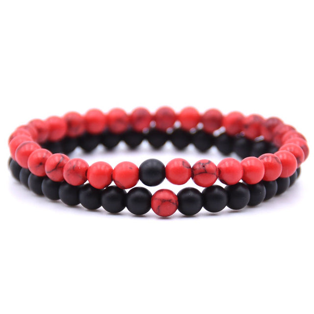 Natural stone beads bracelet charm bangles jewelry gifts 2pcs 18styles