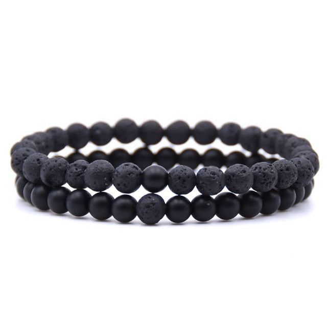 Natural stone beads bracelet charm bangles jewelry gifts 2pcs 18styles