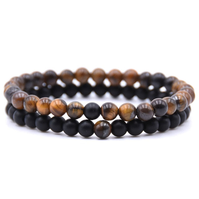 Natural stone beads bracelet charm bangles jewelry gifts 2pcs 18styles