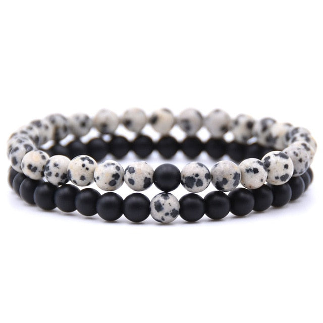 Natural stone beads bracelet charm bangles jewelry gifts 2pcs 18styles
