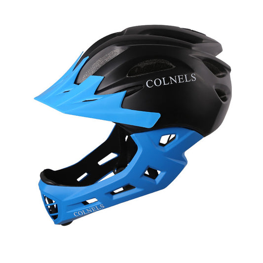 Kids bicycle helmet full face cycling helmets visor detachable children safety