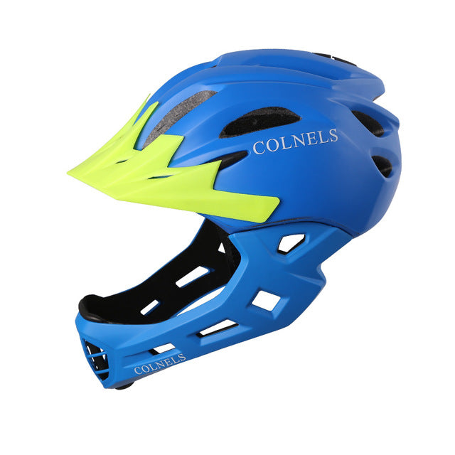 Kids bicycle helmet full face cycling helmets visor detachable children safety