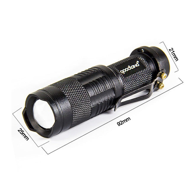 Mini flashlight hiking tactical LED torch portable penlight flashlight hunting camping