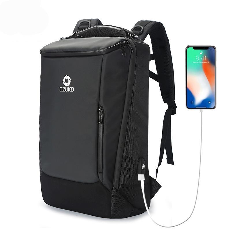 17inch Computer Laptop Backpack for Men USB Business Backpacks Multifunction bag