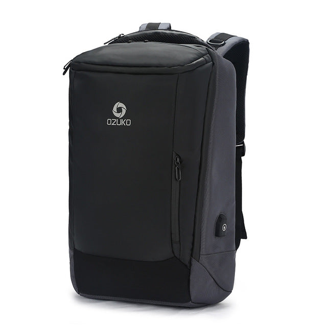 17inch Computer Laptop Backpack for Men USB Business Backpacks Multifunction bag