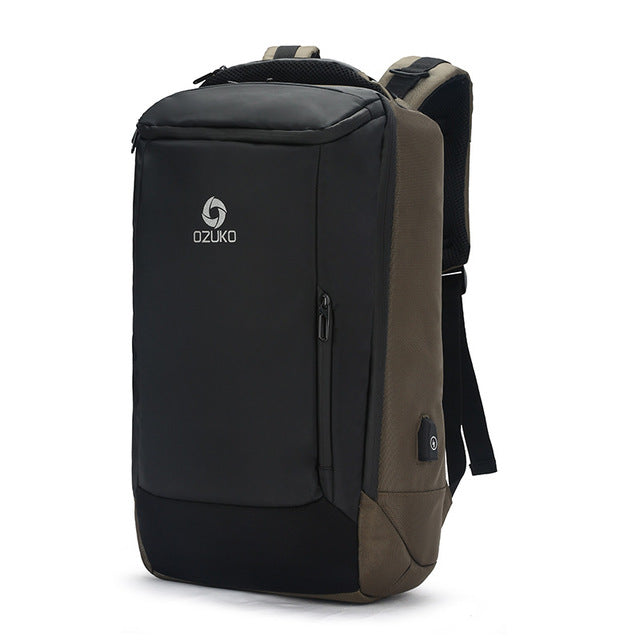 17inch Computer Laptop Backpack for Men USB Business Backpacks Multifunction bag