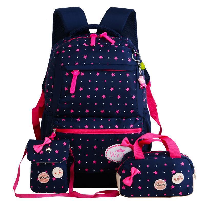 Backpack kid children rucksacks for girls star printing design