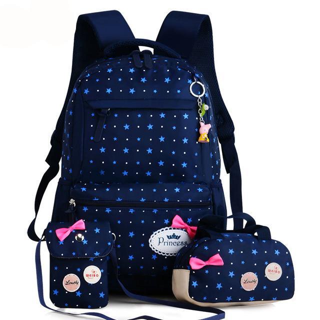 Backpack kid children rucksacks for girls star printing design