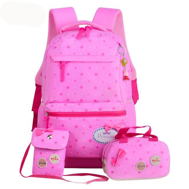 Backpack kid children rucksacks for girls star printing design