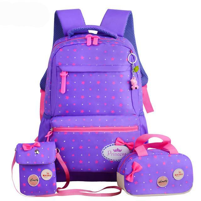 Backpack kid children rucksacks for girls star printing design