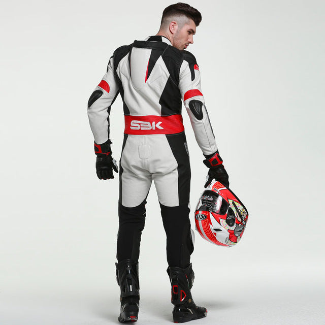 Leather Motorcycle Racing Suit Biker Knight One Pieces