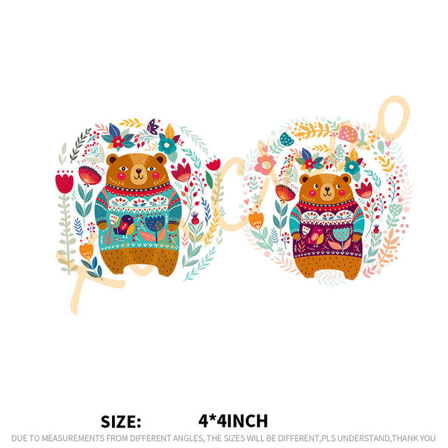 DIY decoration clothes stickers t-shirts sport animal patches