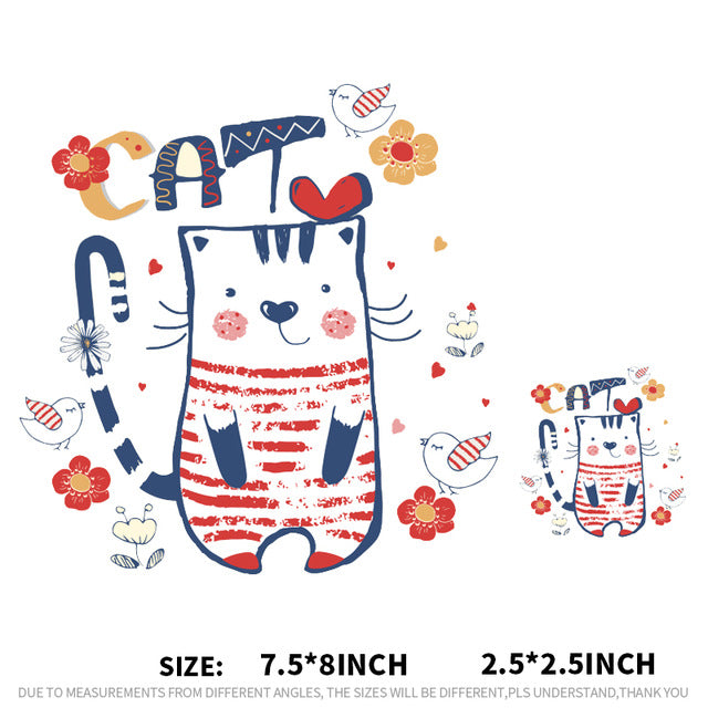 DIY decoration clothes stickers t-shirts sport animal patches