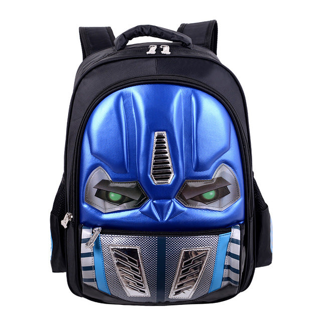Kid School Backpack Waterproof Cartoon Robot Bag Glowing Children Elementary for Boy