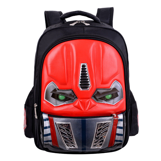 Kid School Backpack Waterproof Cartoon Robot Bag Glowing Children Elementary for Boy