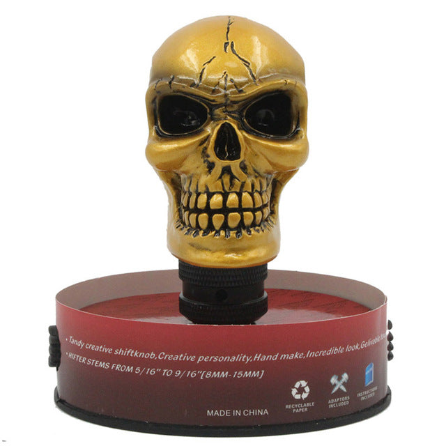 Custom shift knobs Skull Head Gear Universal Shift Knob Car Interior Accessories