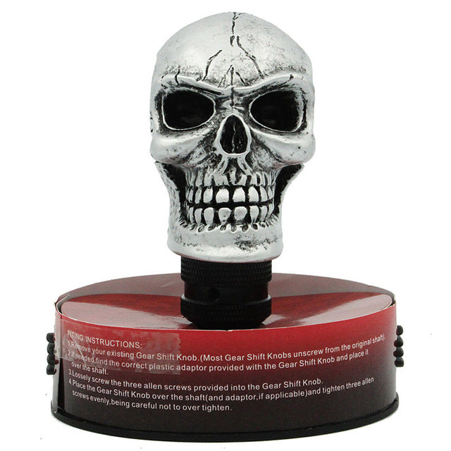 Custom shift knobs Skull Head Gear Universal Shift Knob Car Interior Accessories