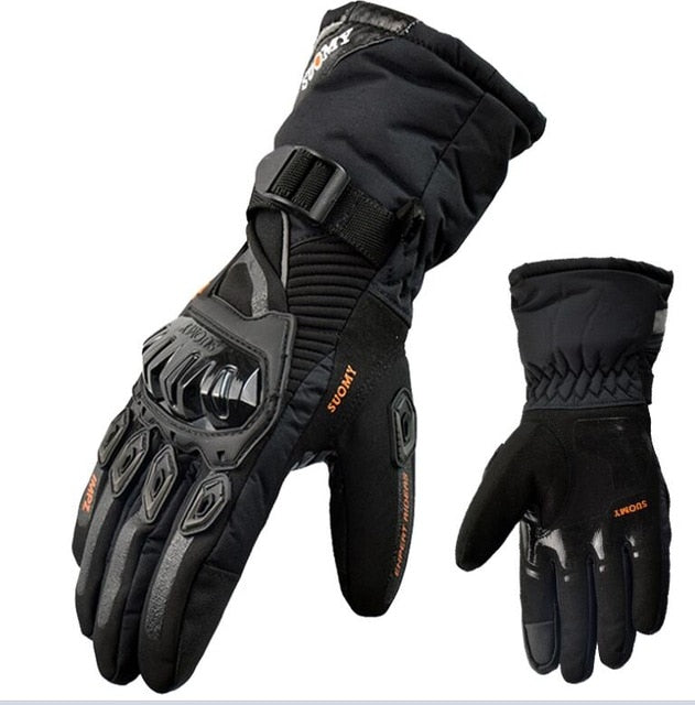 Motorcycle glove vespa gloves winter warm waterproof touch screen