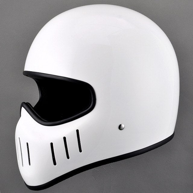 Vintage Thompson helmet scooter full face motorcycle helmets skull jet helmet fiber glass