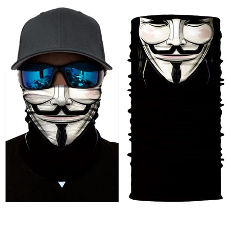Men bike mask scarf face balaclava seamless outdoor ride sport motorcycle