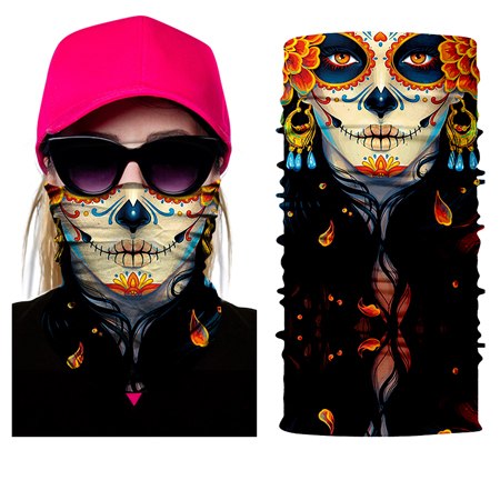Men bike mask scarf face balaclava seamless outdoor ride sport motorcycle