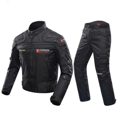 Motorcycle jackets and pants off road body armor riding clothing set men