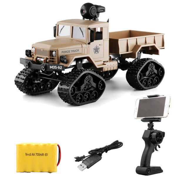 Military Truck RC Climbing Car RC Vehicles Toy Remote Control 0.3MP wifi FPV Camera 4 Wheel Drive Off-road