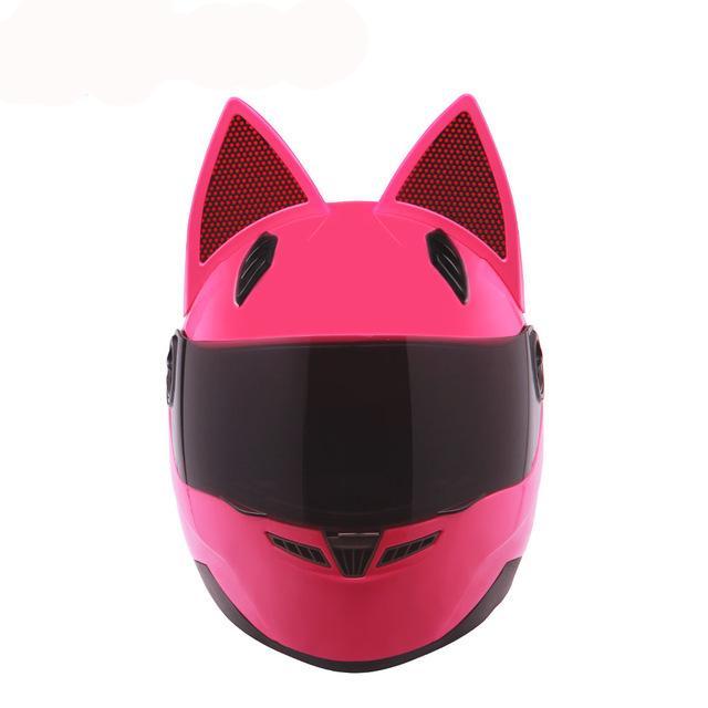 Motorcycle helmet black cat women full face fashion helmets funny gifts