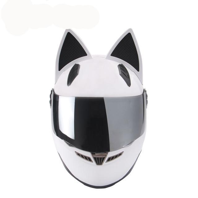 Motorcycle helmet black cat women full face fashion helmets funny gifts
