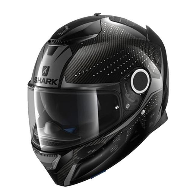 Full face motorcycle helmet black shark motorcycle helmets racing spartan herobike