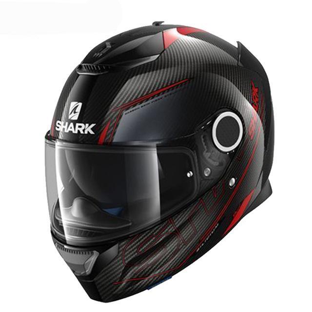 Full face motorcycle helmet black shark motorcycle helmets racing spartan herobike