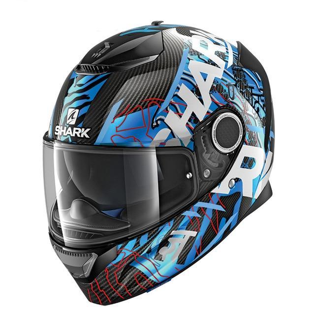 Full face motorcycle helmet black shark motorcycle helmets racing spartan herobike