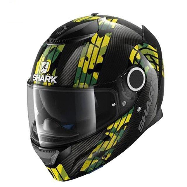 Full face motorcycle helmet black shark motorcycle helmets racing spartan herobike
