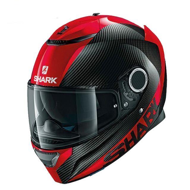 Full face motorcycle helmet black shark motorcycle helmets racing spartan herobike