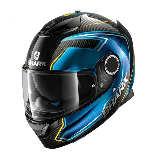 Full face motorcycle helmet black shark motorcycle helmets racing spartan herobike