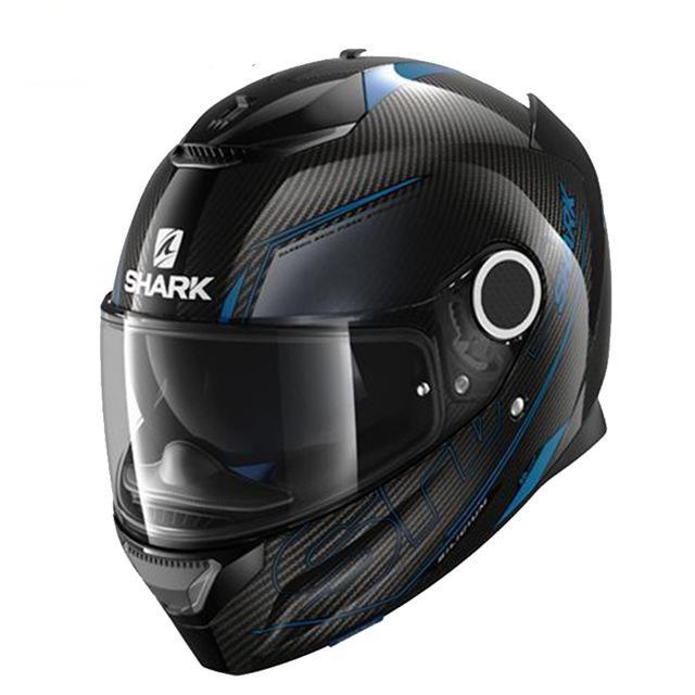 Full face motorcycle helmet black shark motorcycle helmets racing spartan herobike