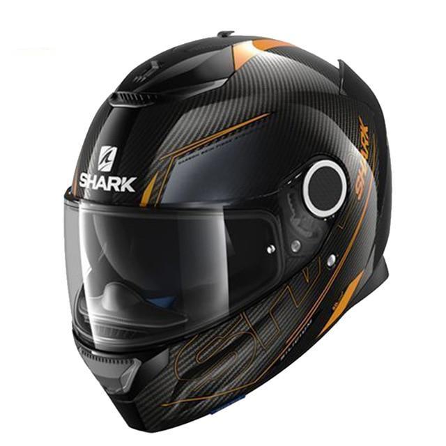 Full face motorcycle helmet black shark motorcycle helmets racing spartan herobike