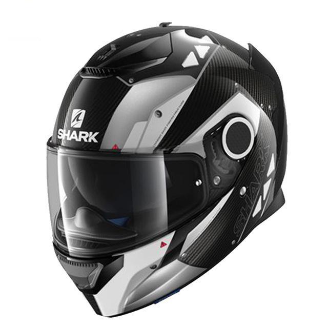 Full face motorcycle helmet black shark motorcycle helmets racing spartan herobike