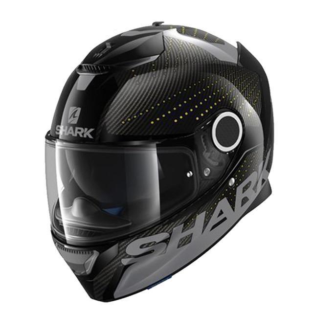 Full face motorcycle helmet black shark motorcycle helmets racing spartan herobike