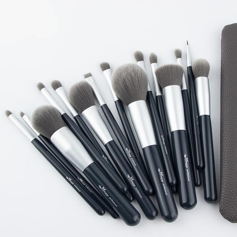 Professional makeup brush kits 15pcs soft eyebrow eyeliner foundation powder brushes