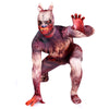 Halloween costume werewolf super hero red full body cosplay bodysuit adult