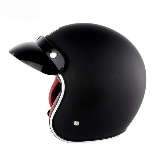 Vintage retro motorcycle helmet open face scooter chopper old school helmets