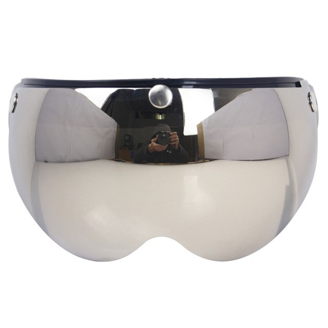 women motorcycle helmet sunglasses 3 snap front flip up visor lens