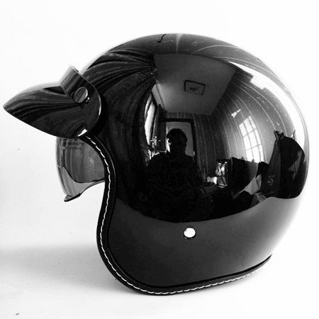 Vintage vespa helmet cruiser motorcycle half open face helmets scooter dot inner dark lens