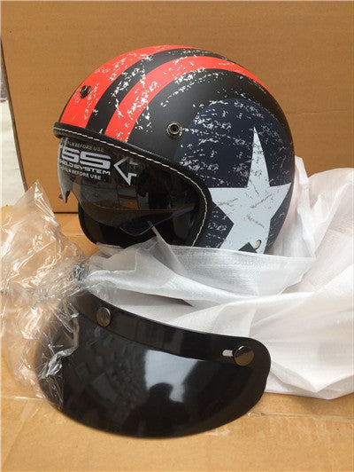 Vintage vespa helmet cruiser motorcycle half open face helmets scooter dot inner dark lens
