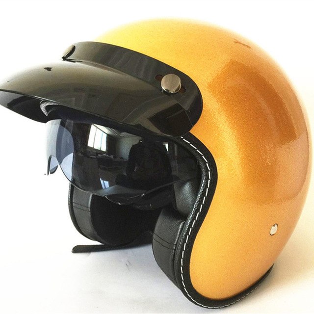 Vintage vespa helmet cruiser motorcycle half open face helmets scooter dot inner dark lens