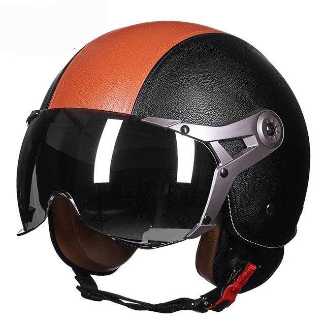 Motorcycle helmets classic vespa helmet half face for biker